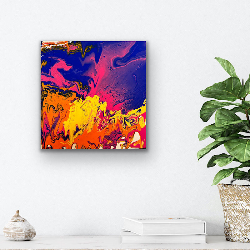 Up love #1, Painting, Acrylic on canvas, 2023 (12x12")