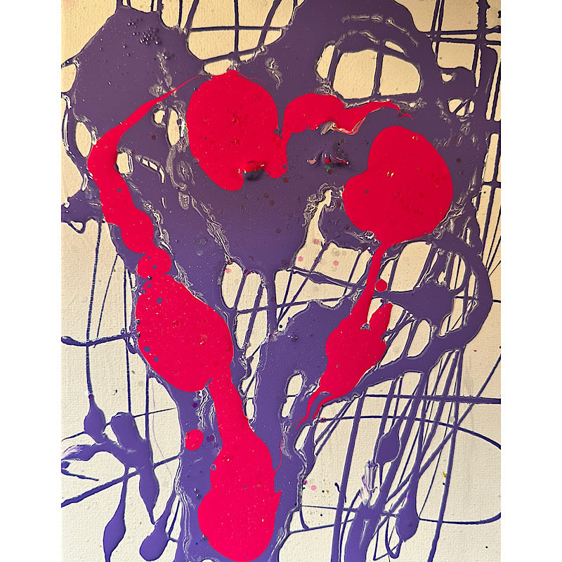 Up love #6, Painting, Acrylic on canvas, 2023 (12x9")