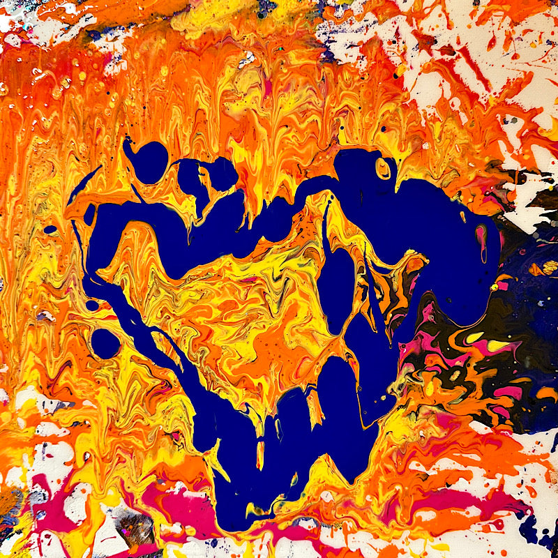 Up love #7, Painting, Acrylic on canvas, 2023 (12x12")