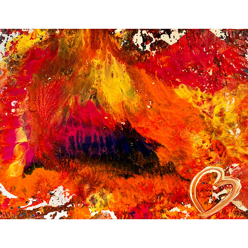 Up love #8, Painting, Acrylic on canvas, 2023 (9x12")