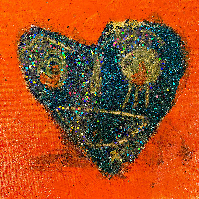 Up love #9, Painting, Acrylic on canvas, 2023 (12x12")