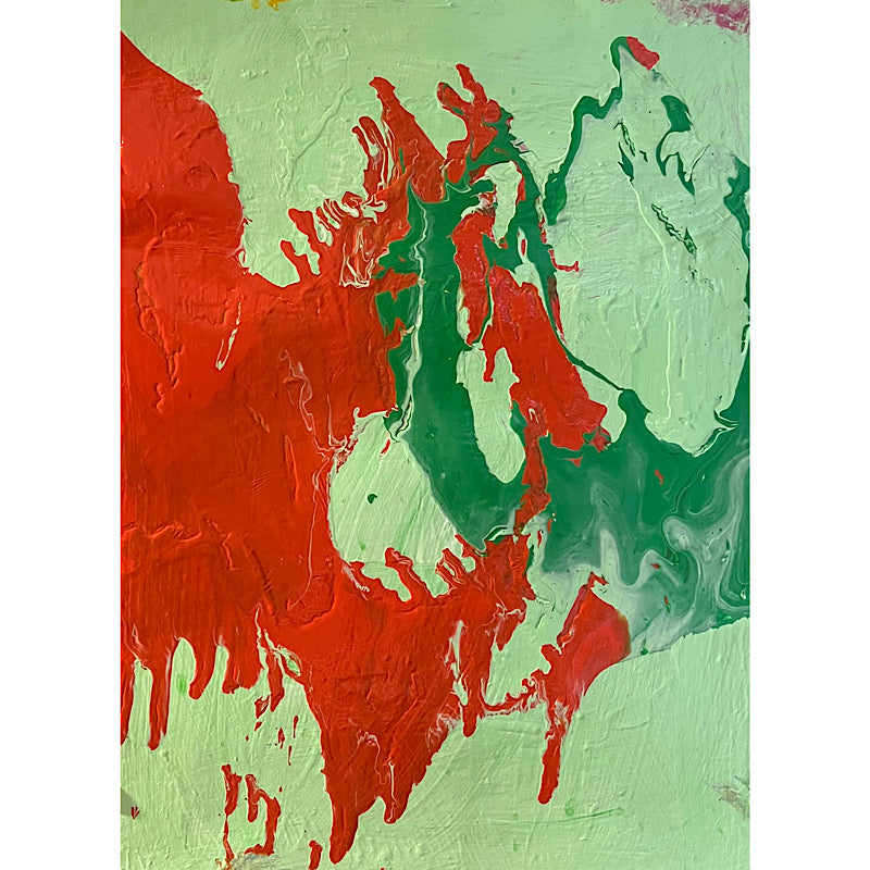 World, Painting, Acrylic on Cardboard, 2022 (27x20")