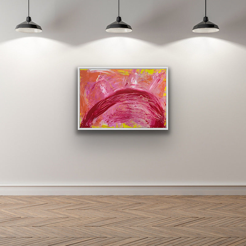 Cotton Candy - Painting, acrylic on cardboard, 2019 (27,5"x39")