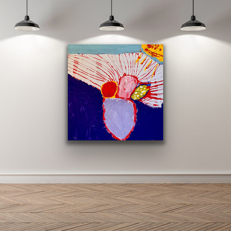 La Dolce Vita - Painting, acrylic on canvas, 2021 (46”x46")