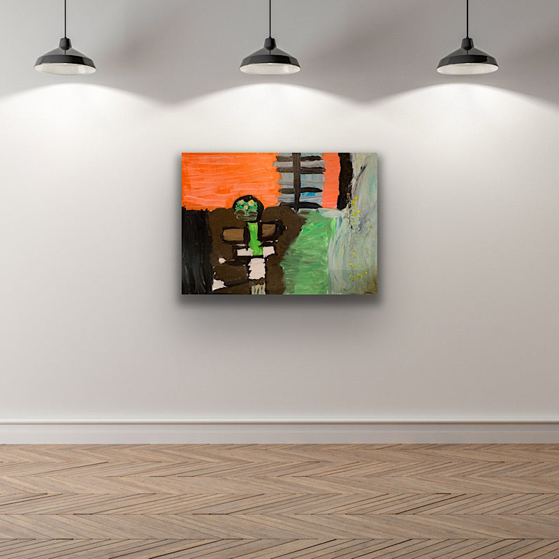Black Plague - Painting, acrylic on canvas, 2019 (27,5"x39")