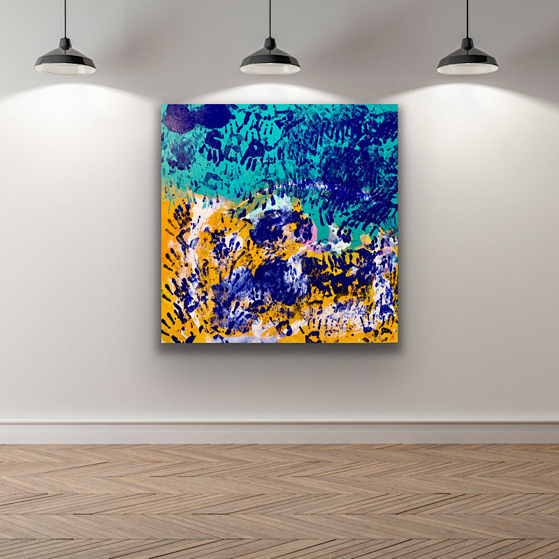 Impulsive - Painting, acrylic on canvas, 2021 (48"x48")