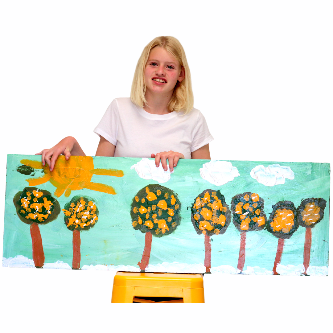 Family in Paradise (40x114 cm / 16"x45")