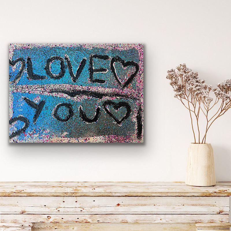 Love #4, Painting, Acrylic on canvas, 2022 (12x16")