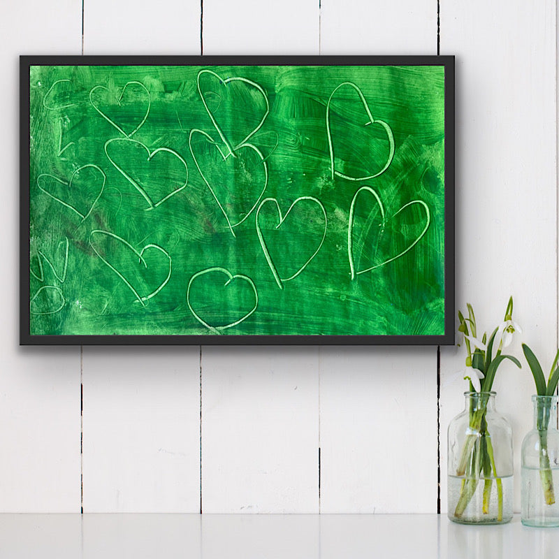 Love #5, Painting, Acrylic on canvas, 2022 (12x16")