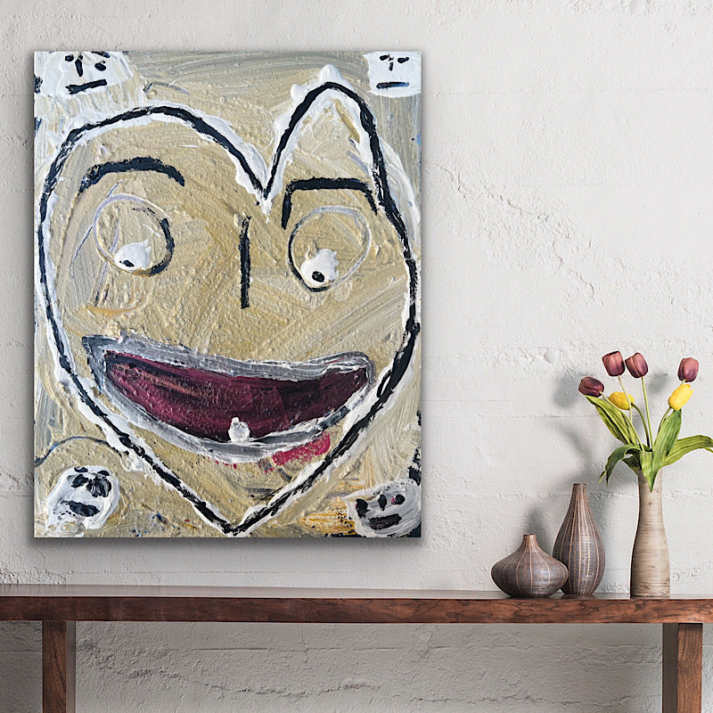 Love #6, Painting, Acrylic on canvas, 2022 (20x16")